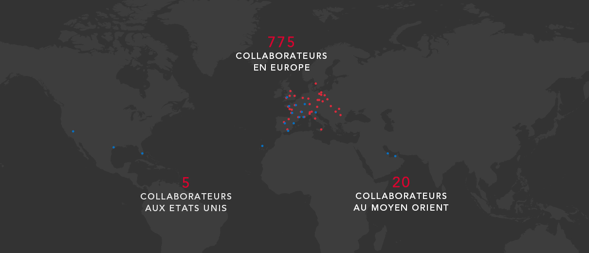 Carte internationale collaborateurs Gazechim